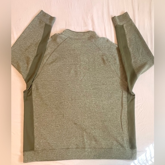 Roundtree & Yorke green Men's half 1/4 Zip Pullover Classic long sleeves size XL - Picture 8 of 10